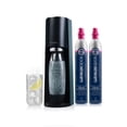 thumbnail image 1 of SodaStream Terra Sparkling Water Maker with Extra CO2 Cylinder and Carbonating Bottle. Turns water into sparkling water in seconds, has elegant matte finish, slim silhouette, ergonomic design, dis..., 1 of 11