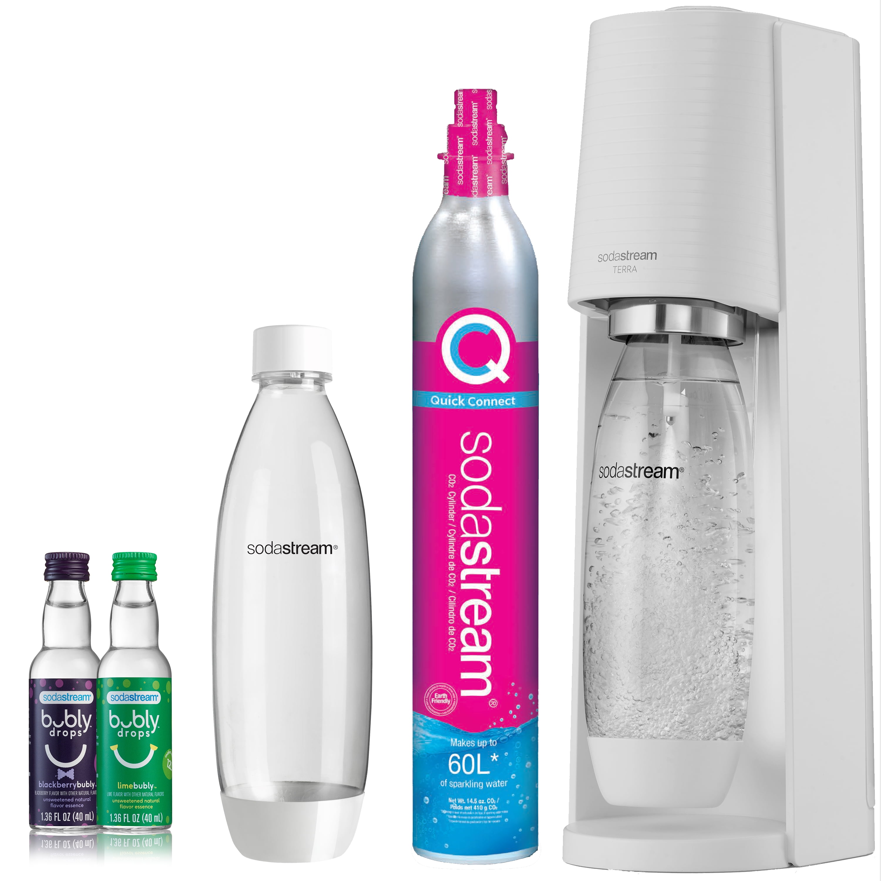 SodaStream 3 Pack 1 Liter Carbonating Bottles, Pink, Blue, Green NEW