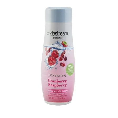 SodaStream Zero Cranberry Raspberry Flavor Mix, 14.8 Fl Oz, 1 Count