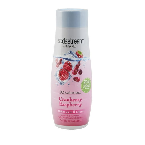 SodaStream Zero Cranberry Raspberry Flavor Mix, 14.8 Fl Oz, 1 Count