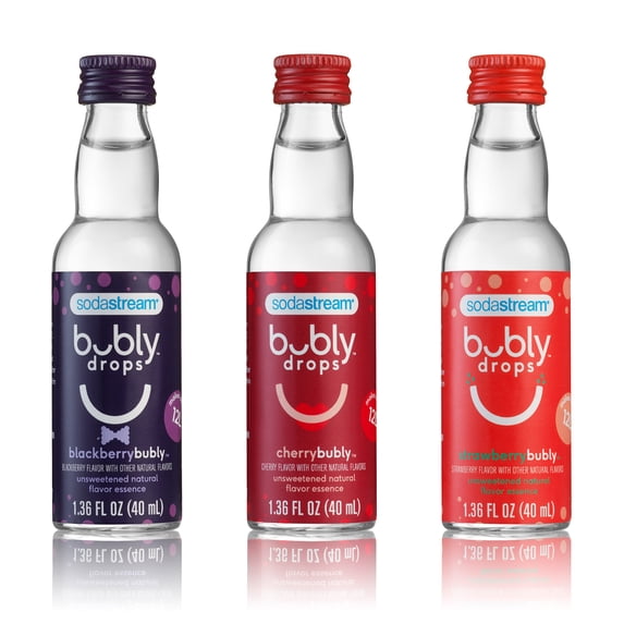 SodaStream bubly drops Berry Bliss 3 Flavor Variety Pack, 3 Count, 440 mL