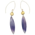 thumbnail image 1 of Sodalite 14K Gold Filled Teardrop Earrings| 2 3/4" Long | Purple/White| 1 Pair |, 1 of 10
