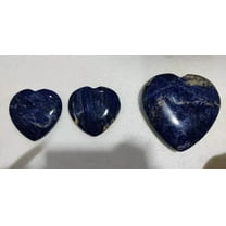 Sodalite Heart, Large Puffy Natural Stone Crystal Heart