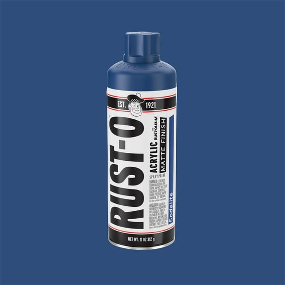 Sodalite, Rust-Oleum Rust-O Acrylic Matte Spray Paint-392201, 11 oz