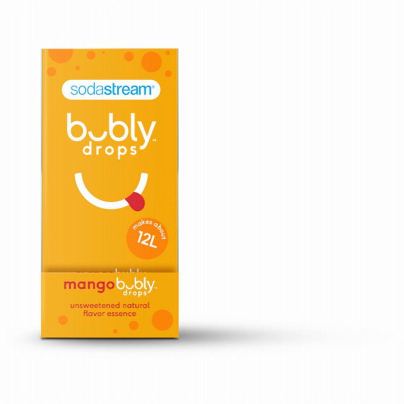 Sodastream 40ml mango Bubly fruit drops unsweetened natural flavor