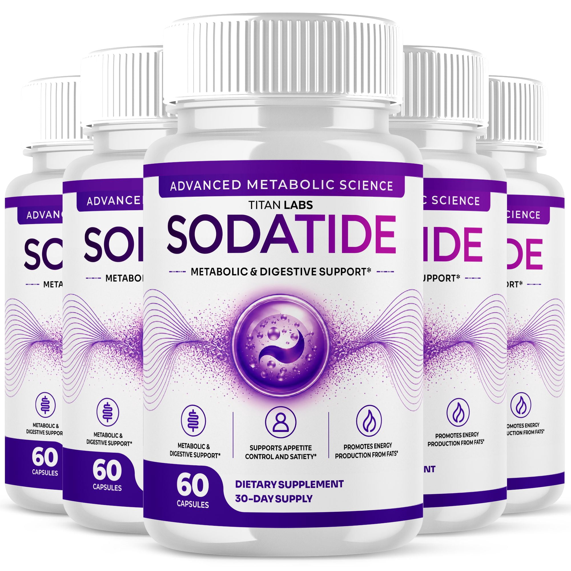 Sodatide Advanced Gut Support Pills Advanced Energy Vitamin Supplement Soda Tide 300 Capsules
