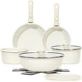 thumbnail image 1 of Soday 15Pcs Pots and Pans Set Removable Handle Cookware Cooking Nonstick Cookware Oven Safe,White, 1 of 8