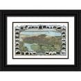 thumbnail image 1 of Soderberg 32x22 Black Ornate Wood Framed with Double Matting Museum Art Print Titled - Oakland California - Soderberg 1900, 1 of 4
