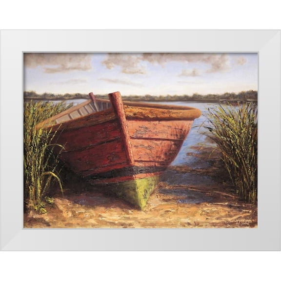 Soderlund, Karl 14x12 White Modern Wood Framed Museum Art Print Titled - Nantucket Red