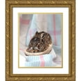thumbnail image 1 of Soderman, Tania 20x24 Gold Ornate Wood Framed with Double Matting Museum Art Print Titled - Baby Rabbit II, 1 of 4