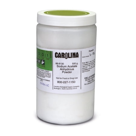 Sodium Acetate, Anhydrous, Powder, Laboratory Grade, 500 G