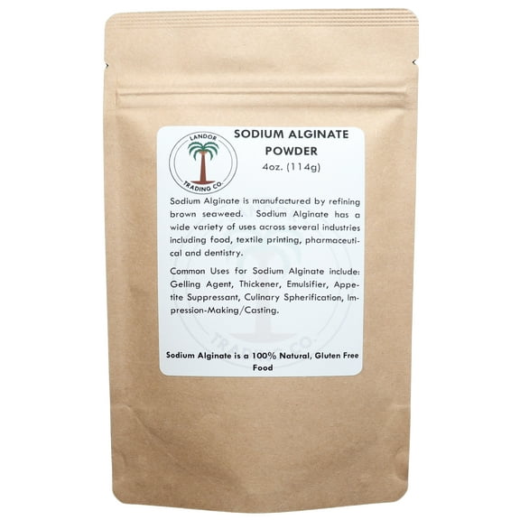 Sodium Alginate - Food Grade - 4 Ounces (113 Grams)