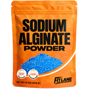 Sodium Alginate Powder 1 lb - Food Grade Pure Bulk Powder for Thickening - by Fit Lane Nutrition
