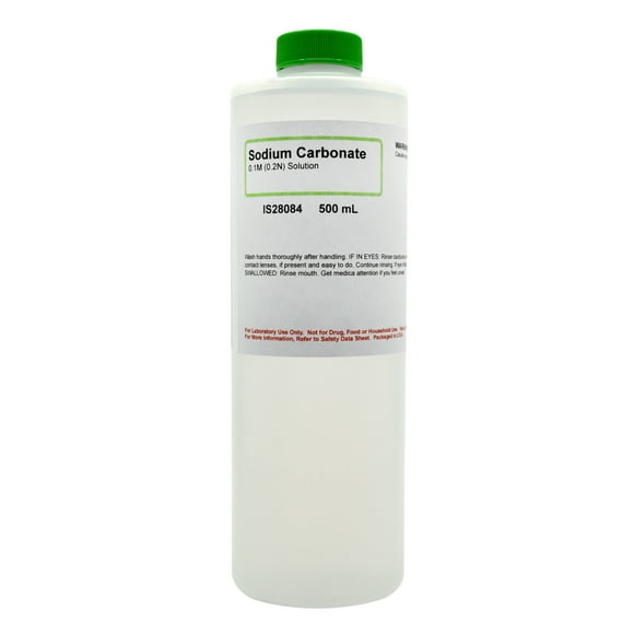 Sodium Carbonate, 0.1M, 500mL - The Curated Chemical Collection