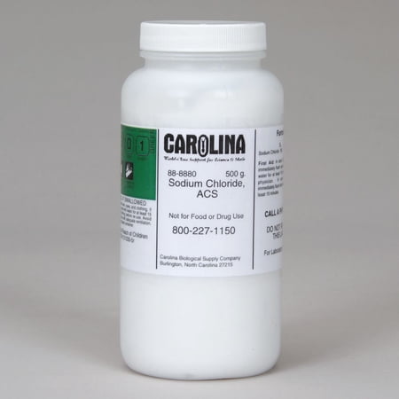 Sodium Chloride, Crystal, Acs Grade, 500 G
