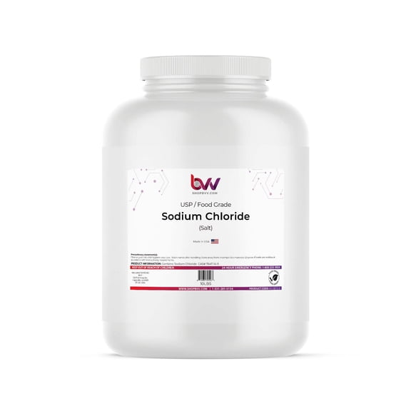 Sodium Chloride (Salt) USP, Kosher Certified, Fine Grain