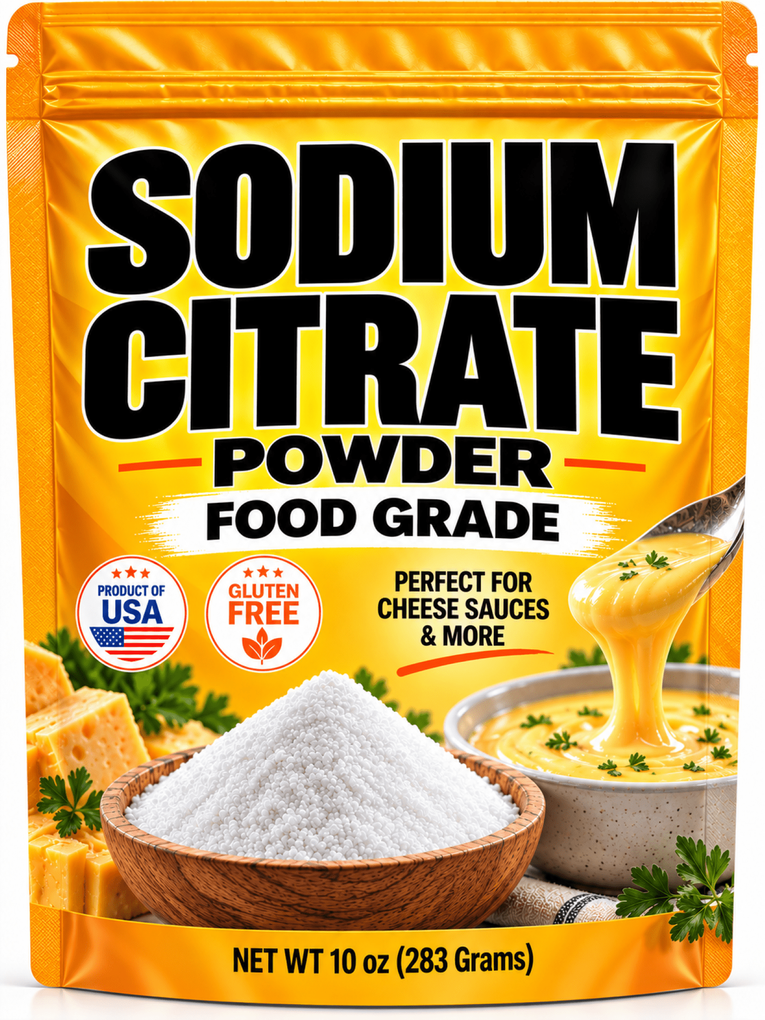 Emulsifyier FitLane Nutrition, Sodium Citrate Powder, 10 oz, Food Grade Emulsifier ...