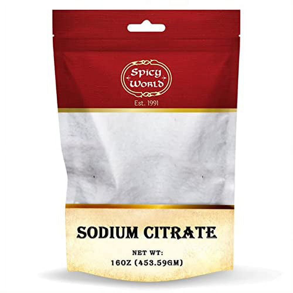 Sodium Citrate Powder 16 Ounce Food Grade, NonGMO 1 Pound Bag