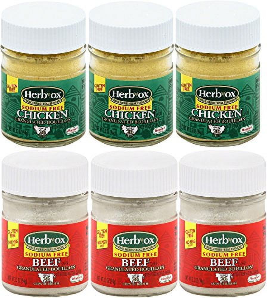 Sodium Free Beef and Chicken Broth Powder Unsalted Bouillon Granules