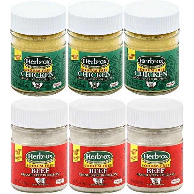 Sodium Free Beef and Chicken Broth Powder Unsalted Bouillon Granules