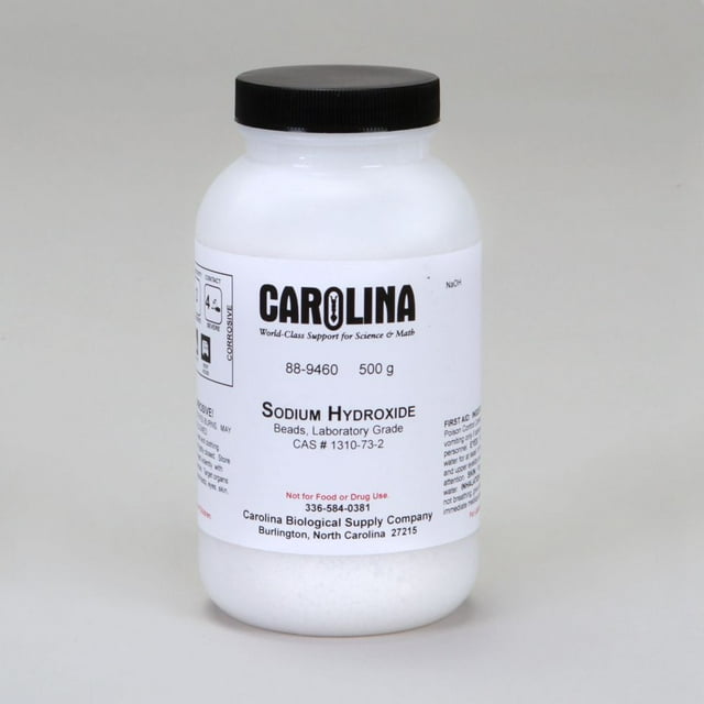 Sodium Hydroxide, Beads, Laboratory Grade, 500 G