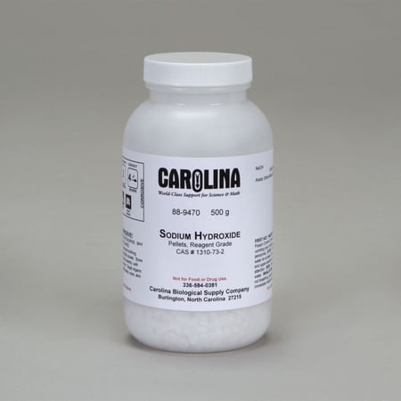 Sodium Hydroxide, Pellets, Reagent Grade, 500 G