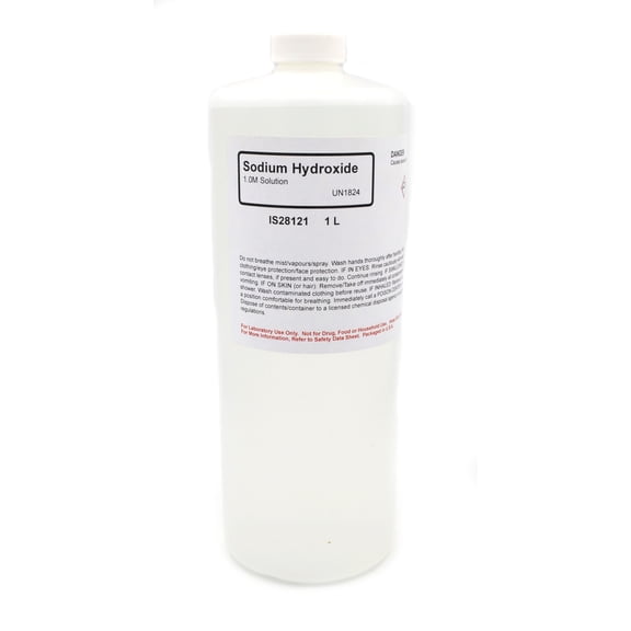 Sodium Hydroxide Solution, 1.0M, 1L - The Curated Chemical Collection