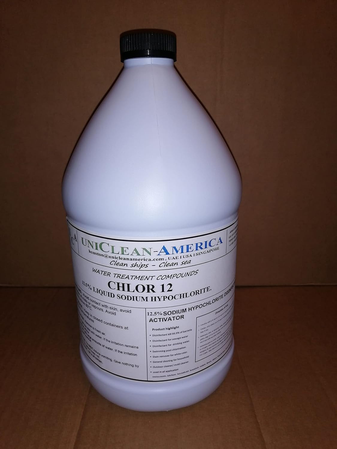 Sodium Hypochlorite 12.5 Chlorine Liquid Max Strength (64 FL OZ / 0.50