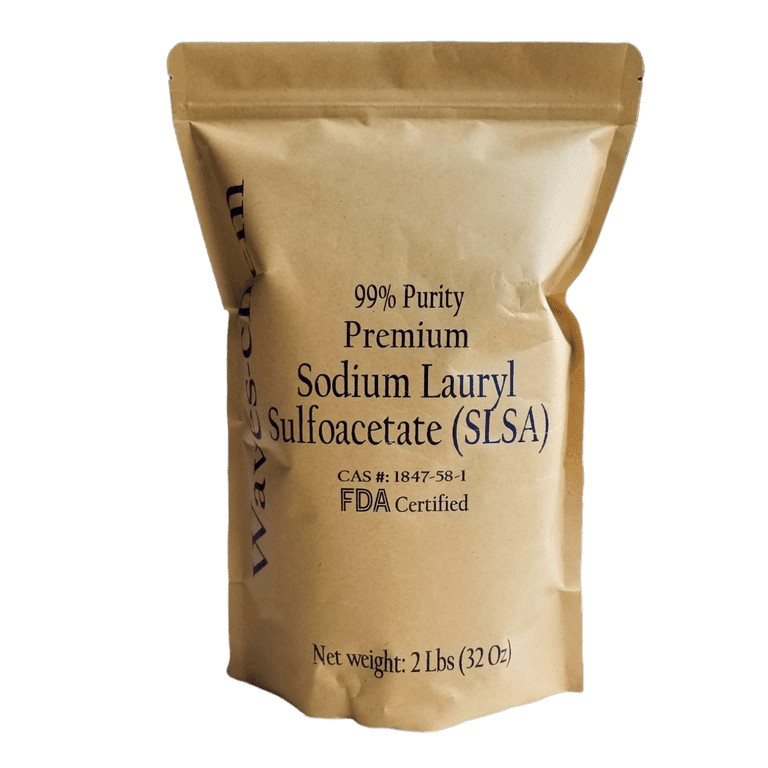 Sodium Lauryl Sulfoacetate (2 lbs) SLSA foaming powder 