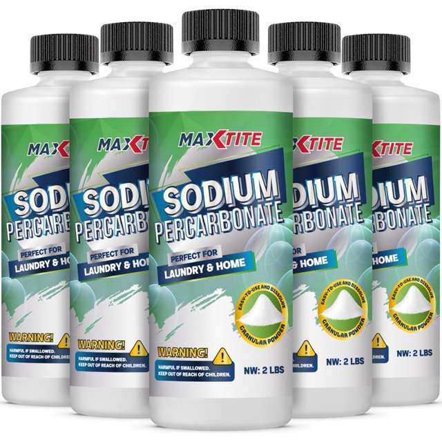 Sodium Percarbonate (10 Lbs Total 5 Pack Of 2 Lbs Bottles) 100