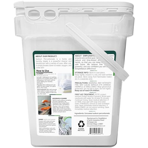 Sodium Percarbonate (40 lbs) Versatile Nontoxic Biodegradable Scent
