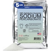 Sodium Percarbonate Powder, 5 LB Oxygen-Based Cleaner, Laundry Booster, Whitener & Stain Remover