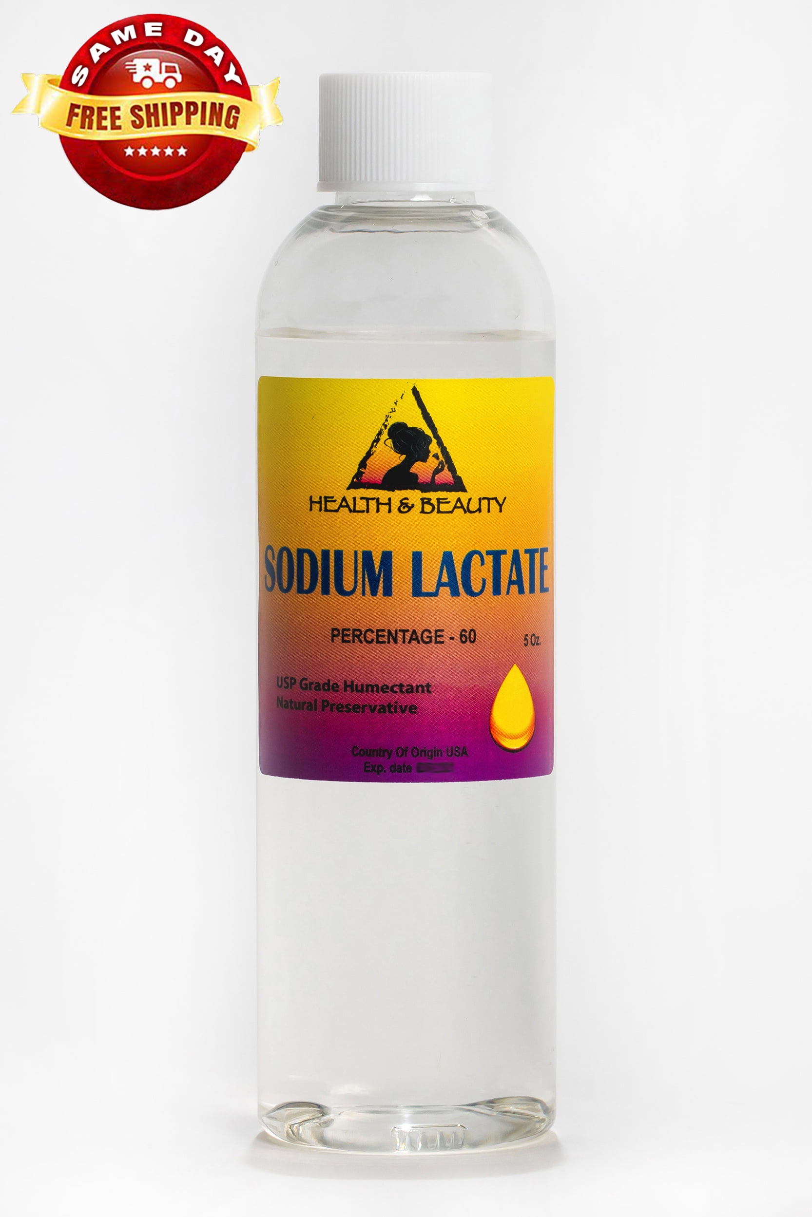 Sodium lactate 60% natural usp preservative liquid humectant 100% pure 5 oz  