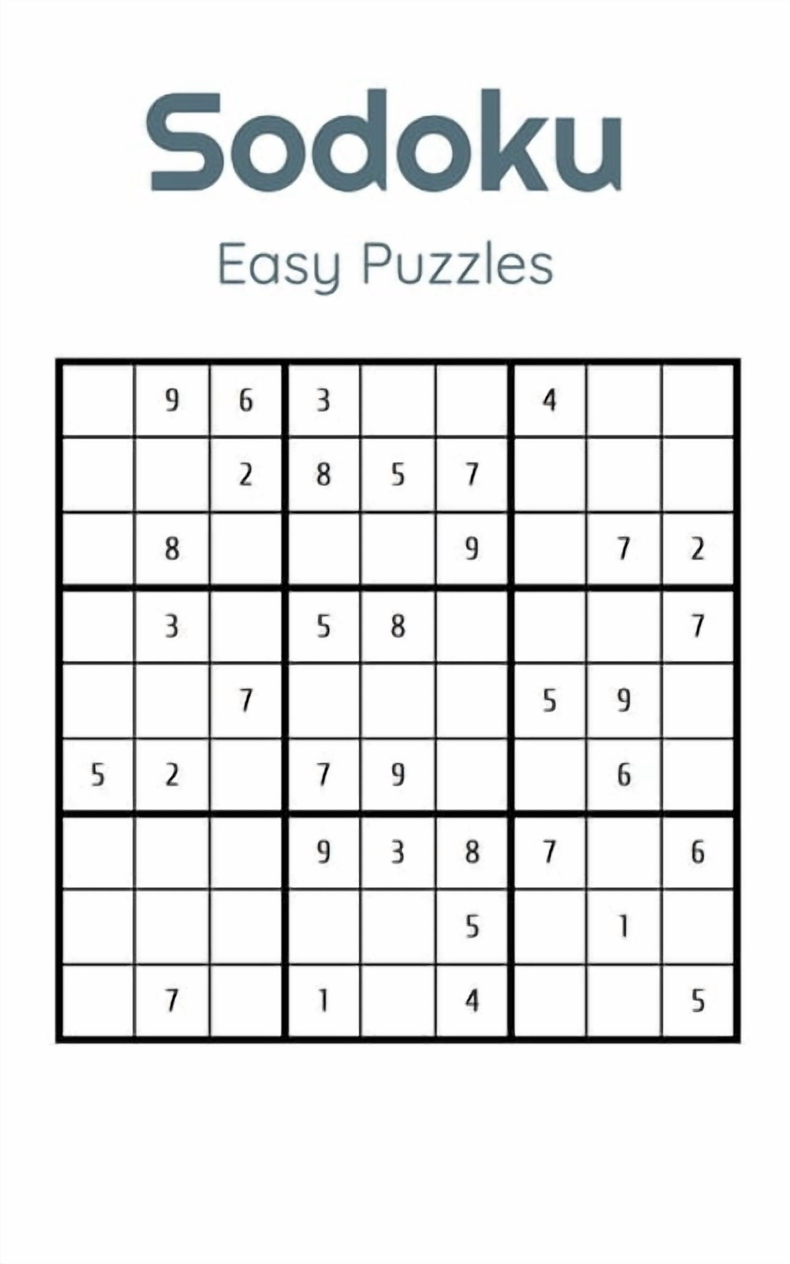 Sodoku: Easy Puzzles (Paperback) - Walmart.com