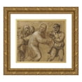 thumbnail image 1 of Sodoma 22x20 Gold Ornate Framed and Double Matted Museum Art Print Titled - Christ Carrying the Cross (1535), 1 of 4