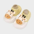 thumbnail image 1 of Sodopo Infant Baby Boy Girls Ankle Socks Toddlers Shoes Moccasins Anti Slip Indoor Outdoor Slipper Shoes Warm Plush Socks Booties with Grips, 1 of 5