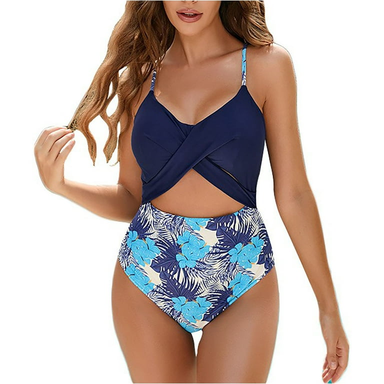 Women's One Piece Swimwear Front Crossover Swimsuits Hollow Bathing Suits  Monokinis sold by Dogmatism Tabbitha, SKU 976187