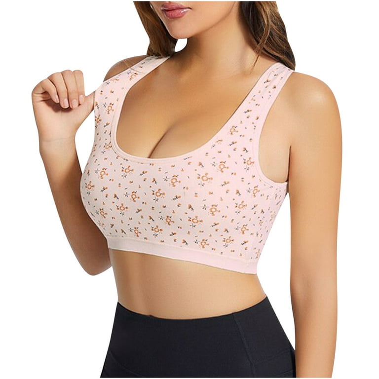 Sodopo Sports Bras for Women High Support Large Bust, Sexy Floral