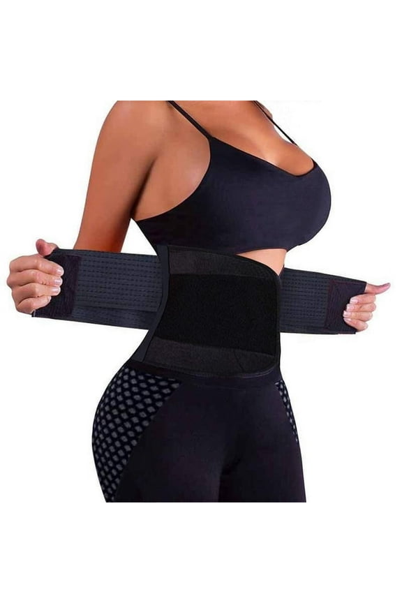 Women Plus Size Boned Corsets Sauna Waist Trainer Trimmer Belt Workout Gym Sweat Belly Band Girdle Slimming Body Shaper