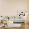 thumbnail image 1 of Sodrens 105" Modern Cloud Sofa,Velvet Couch,3-Seat Sofa for Living Room,Apartment and Small Space,Beige, 1 of 10