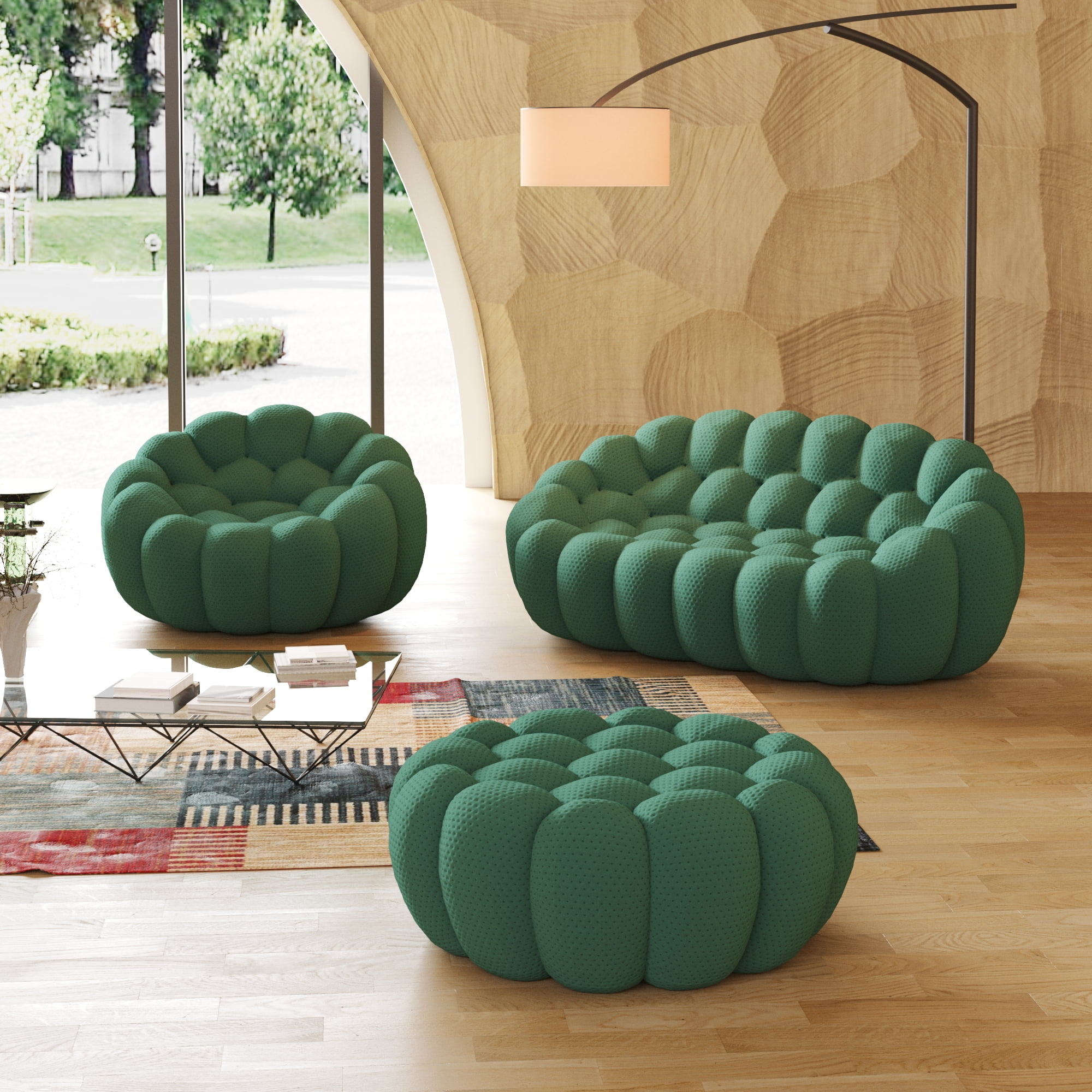 ソファセット Address / Terry sofa 1seater & ottoman Address Terry sofa ottoman / アドレス テリー ソファ オットマン