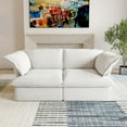thumbnail image 1 of Sdorens Modular Sectional Sofa,Modern Linen Fabric Couch Free Combination Sofa,2-Seat Sofa for Living Room,White, 1 of 15