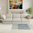 thumbnail image 1 of Sodrens Modular Sectional Sofa,Modern Linen Fabric Couch Free Combination Sofa,3-Seat Sofa for Living Room,Beige, 1 of 14