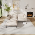 thumbnail image 1 of Sdorens Convertible Sectional Sofa Set,Small L Shaped 3-Seat Couch with Ottoman,Modern Sofas Couches for Living Room,Khaki, 1 of 19