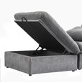 thumbnail image 1 of Sdorens Sectional Sofa,Free Convertible Modular Couch,Modern Linen Fabric Sofa for Living Room,Apartment and Small Space,Ottoman,Light Gray, 1 of 8