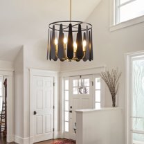 Sodrens Industrial 6-Light Luxury Wind Chimes Ceiling Chandelier for Bedroom, Dining Room