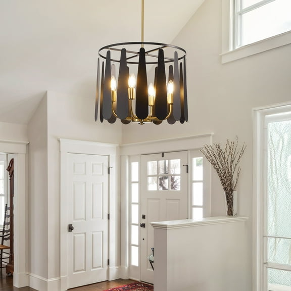 Sodrens Industrial 6-Light Luxury Wind Chimes Ceiling Chandelier for Bedroom, Dining Room