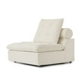 thumbnail image 1 of Sodrens Modular Sectional Sofa Cloud Couch,Modern Oversized Frosted Velvet Sofa,Middle Module,Beige, 1 of 11