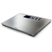 Soehnle Digital Personal Scale Style Sense Safe 300   High Precision Bathroom Scale with XXL Stainless Steel Surface, Anti-Fingerprint, Auto On/Off, Large LCD Display, 180kg Capacity