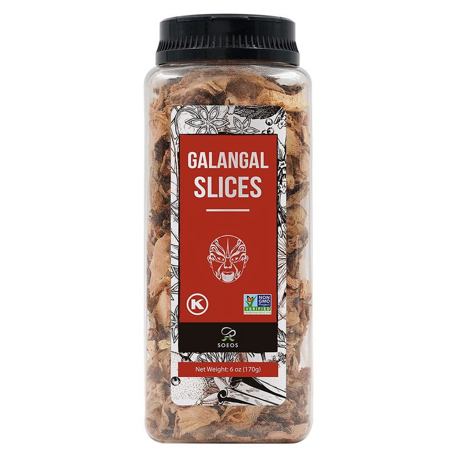 Soeos Galangal Slices 6oz, Fresh Galangia, Non-GMO and Kosher, Spicy and Slightly Sweet Flavor, Perfect for Tom Yum and Tom Kha Soup Recipes - image 1 of 7